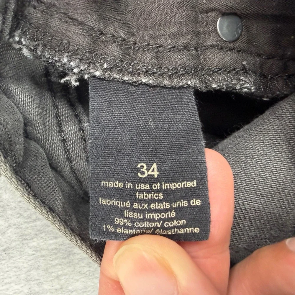 John Varvatos Jeans Mens 34x30 Gray Bowery Slim Straight Made in USA‎ Casual
